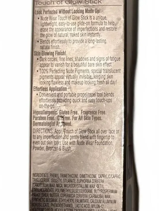 NEW Physicians Formula Nude Wear Touch of Glow Stick #6401 Nude Glow - Picture 3 of 4